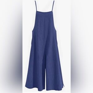 YESNO Women Bib Wide Leg Jumpsuit Romper Overall with Pockets